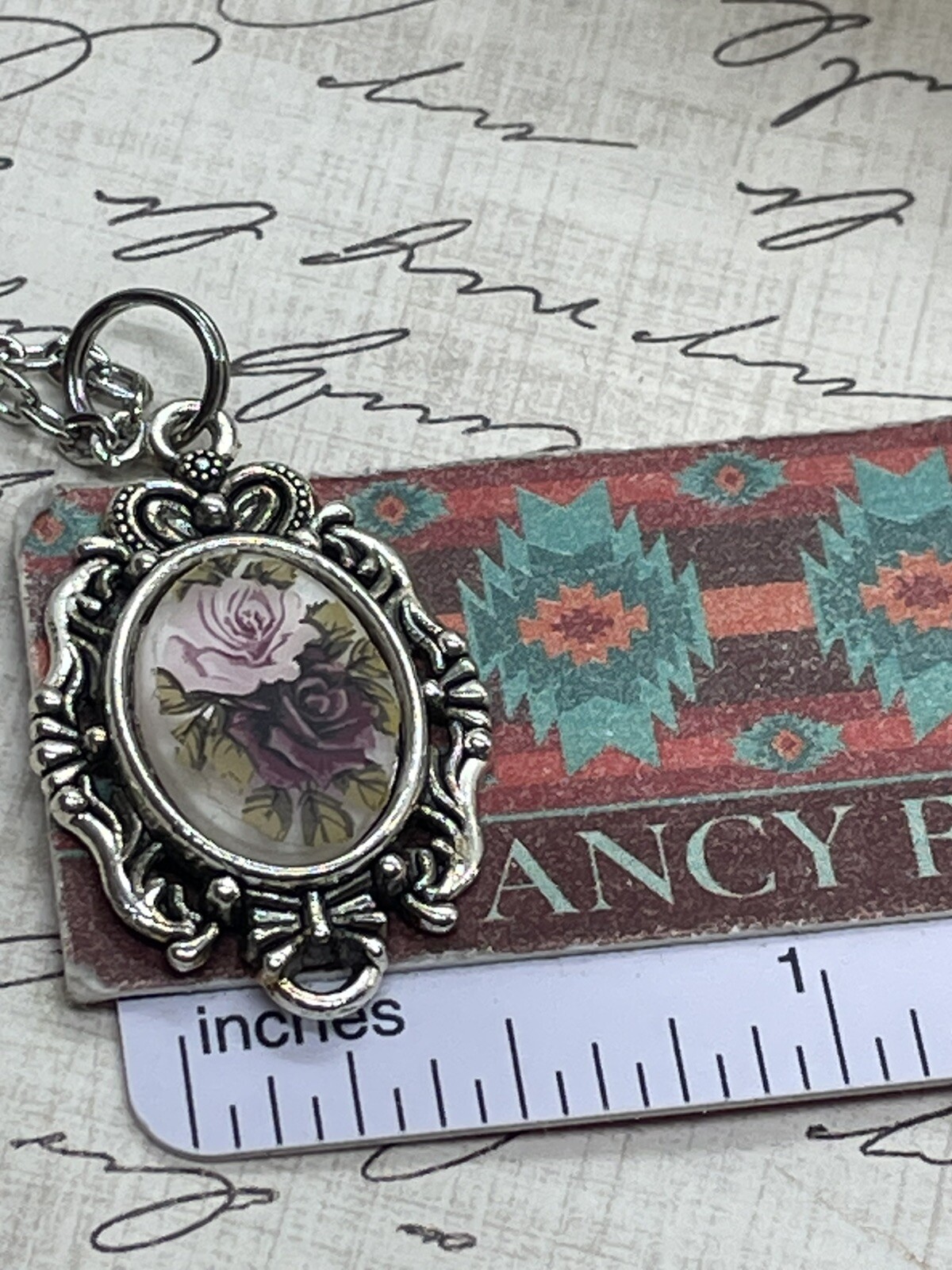 Burgundy Rose Dainty Necklace Pendant Anniversary Birthday Gift crown Daughter