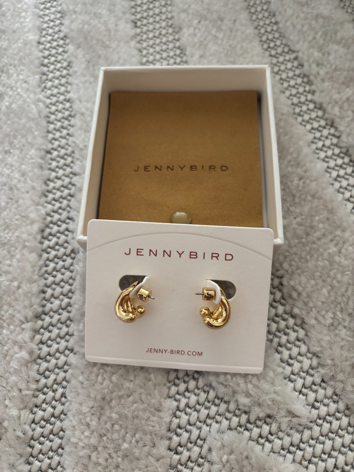 Jenny Bird Florence Gold Earrings (NIB)