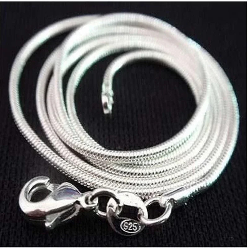 New Women’s Fine 925 Sterling Silver Necklace, Fashion Jewelry