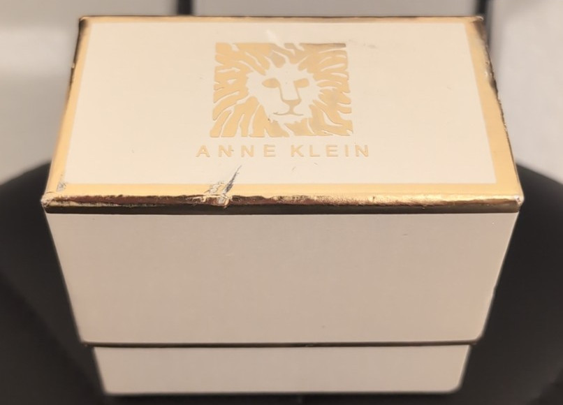 Anne Klein Bangle Bracelets Gold Tone 2-Pc Set Crystal Boxed – See Description