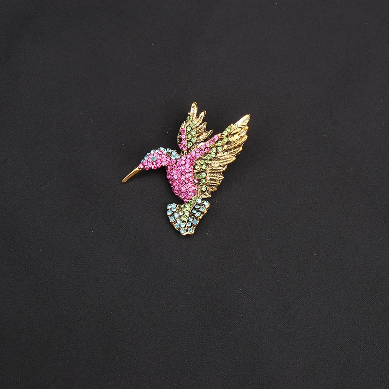 Women Men Unisex hummingbird Lover Brooch Fashion Fruit Pins Badge Jewelry