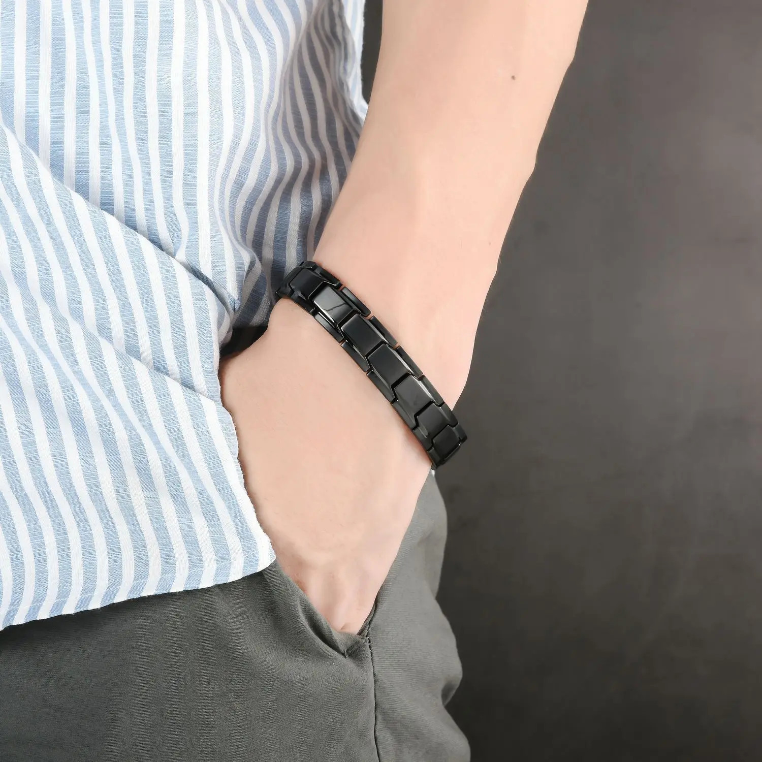 Copper Magnetic Bracelet Energy Healing Therapy Arthritis Pain Relief Men Women
