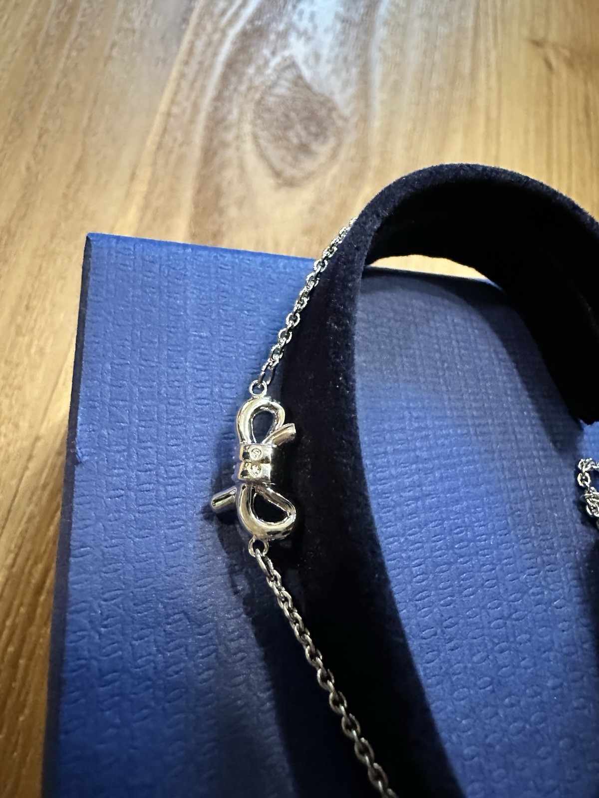Swarovski Lifelong Bow Slider Bracelet Silver Rhodium Finish NWB ~ FAST SHIPPING