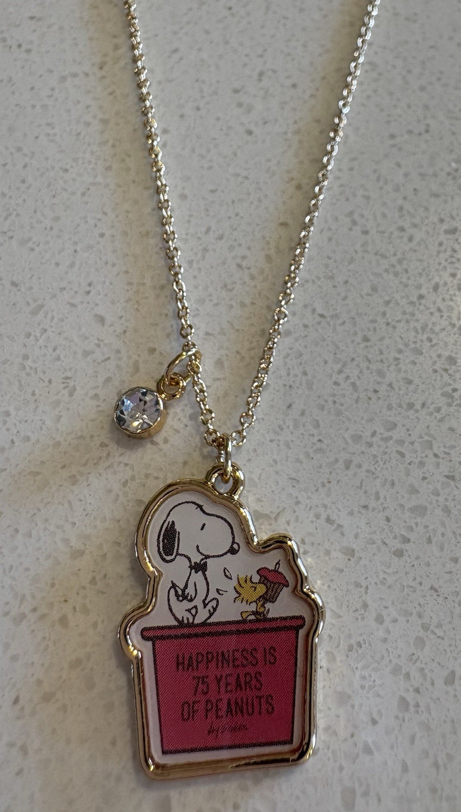 Peanuts Snoopy – “Happiness Is 75 Years Of Peanuts” Pendant Necklace
