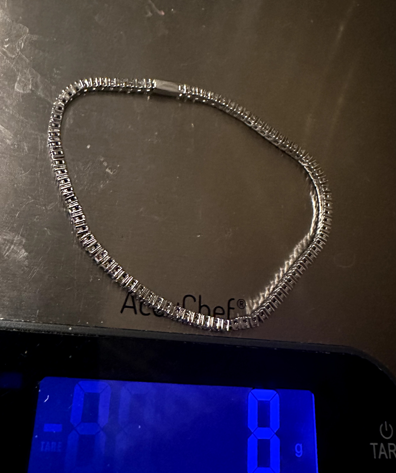 14k STAMPED 2mm Tennis Chain Necklace 6.2ct Lab Sim VVS1 Diamonds 8g+ HEAVY