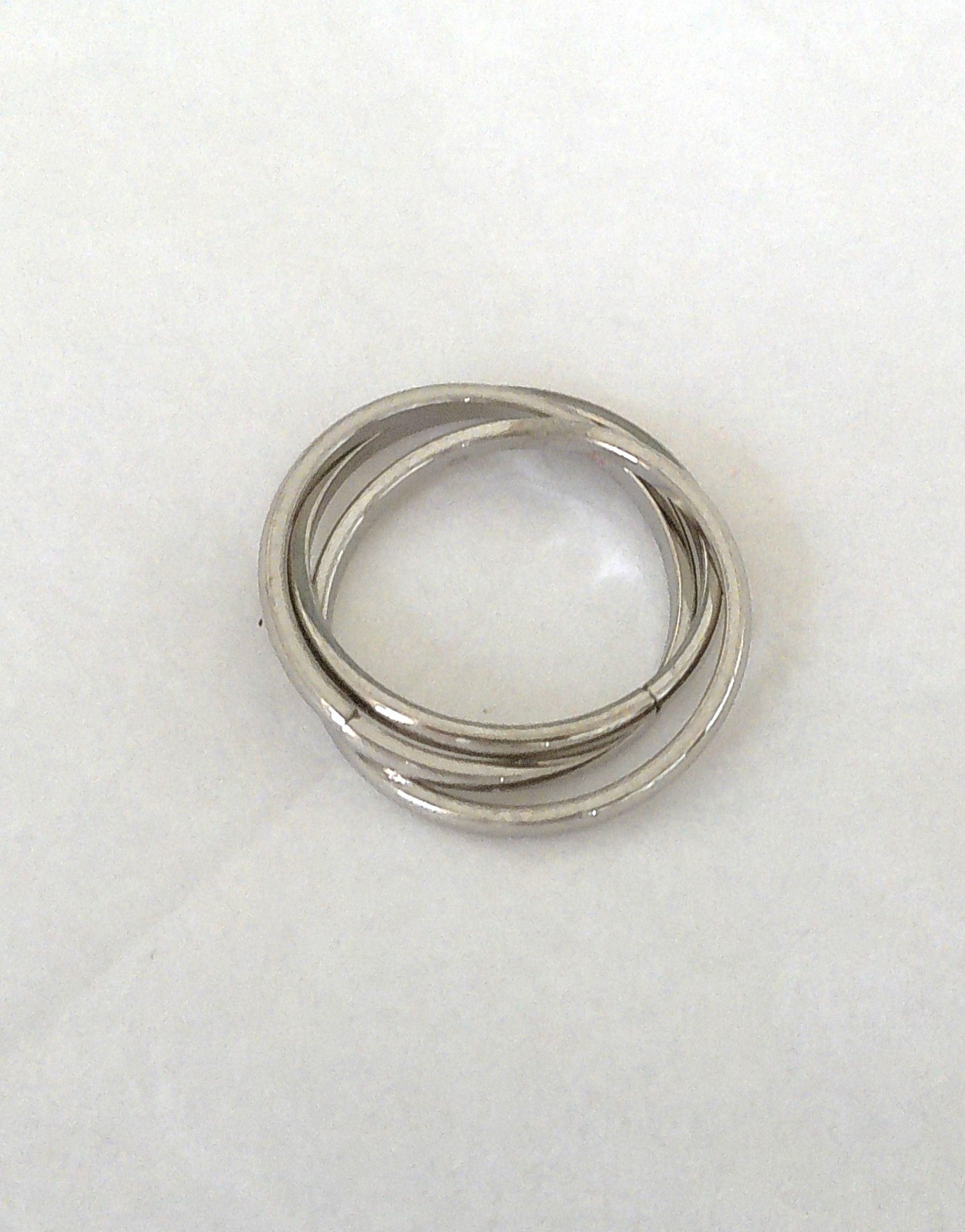 New Stainless Steel Triple Band Spinner Ring Size 8.25 for All Occasions