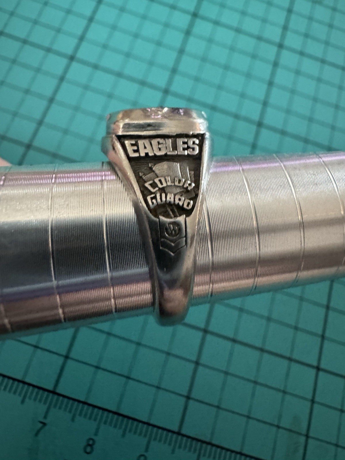 2006 Silver Purple And Clear Stone Class Ring Festering 4×4 Truck Missing Stone