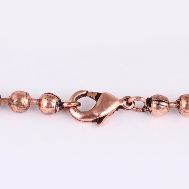 Pure Copper Snake Chain Bracelet Copper Arthritis Pain Relief Biker Bracelet