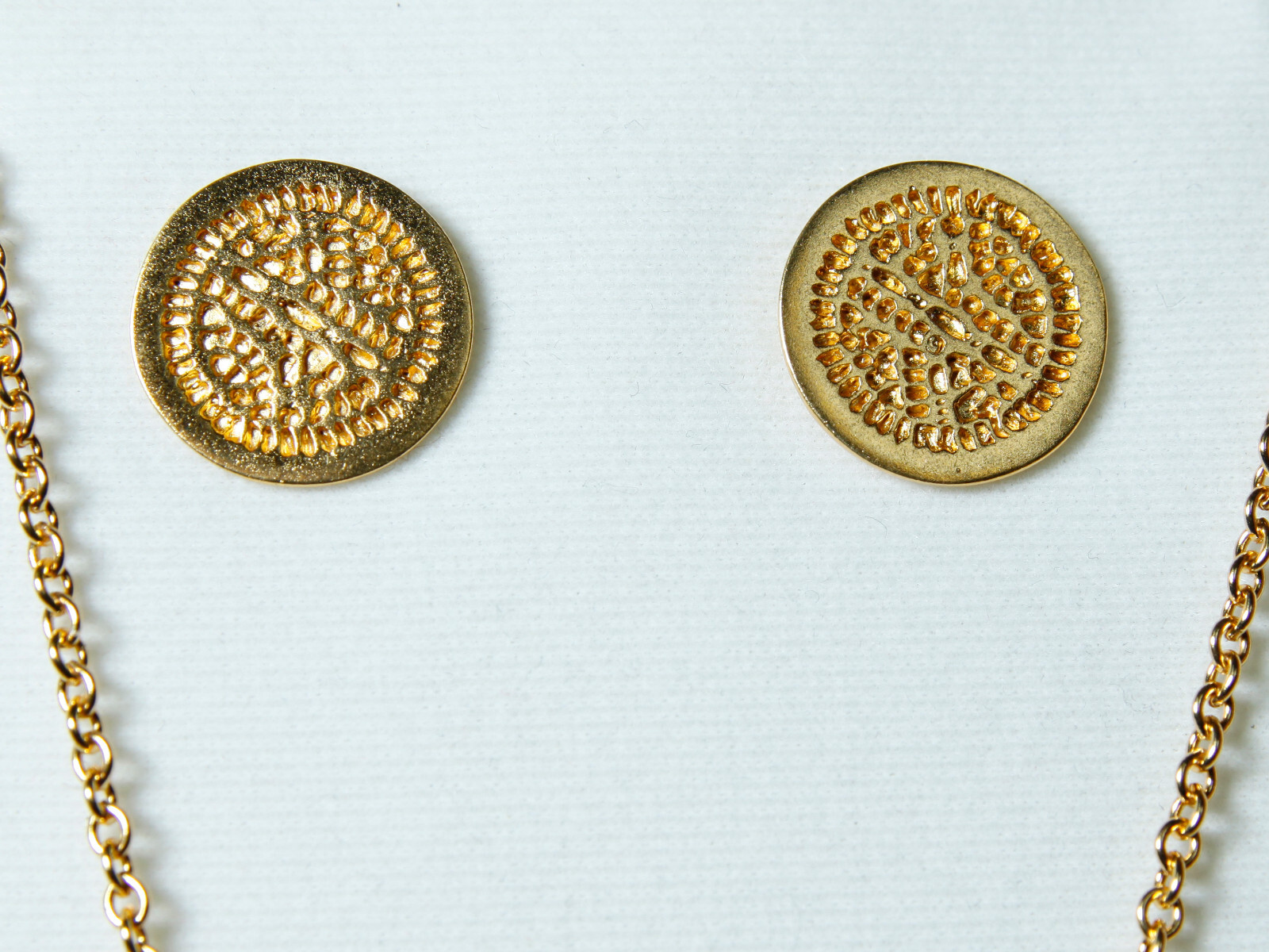 Reproduction Pre-Colombian Jewelry: Necklace and Earring Set (1249-30-G01) 10URM