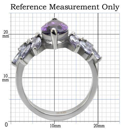 Purple Marquise Cubic Zirconia Cocktail Ring