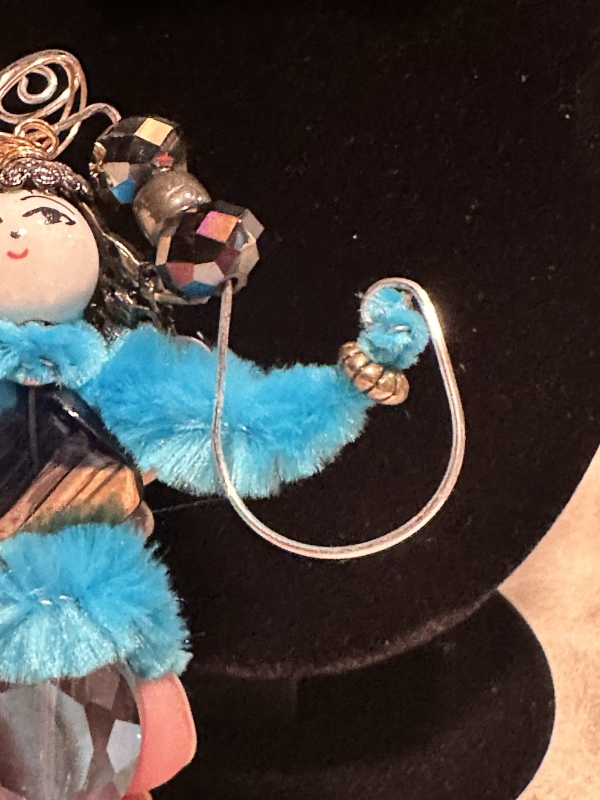 Sassy Lady Blue Faux Gem Pendant for Necklace