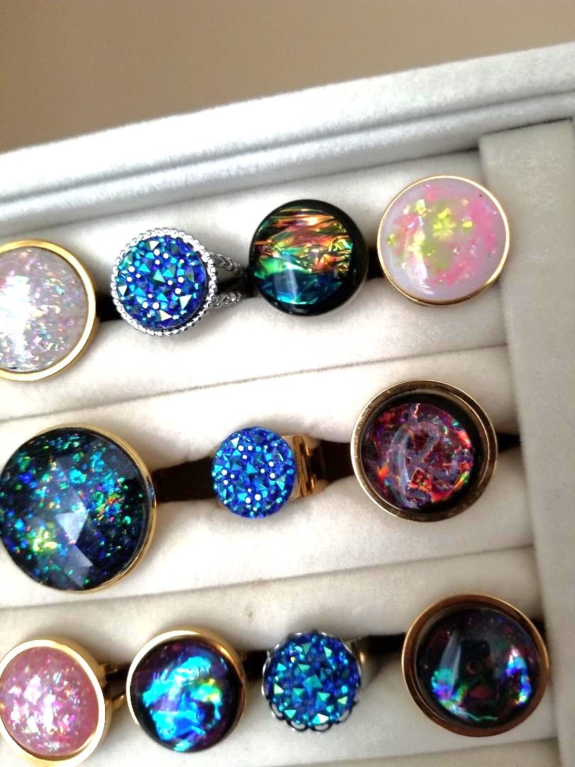 30 Ring Box – NEW Wholesale Rings in All Stainless-Steel with Adjustable Bands