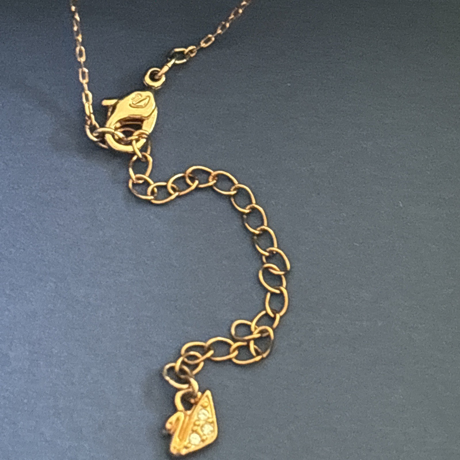 Brand New Swarovski Crystal Rose Gold and white pendant necklace solitaire