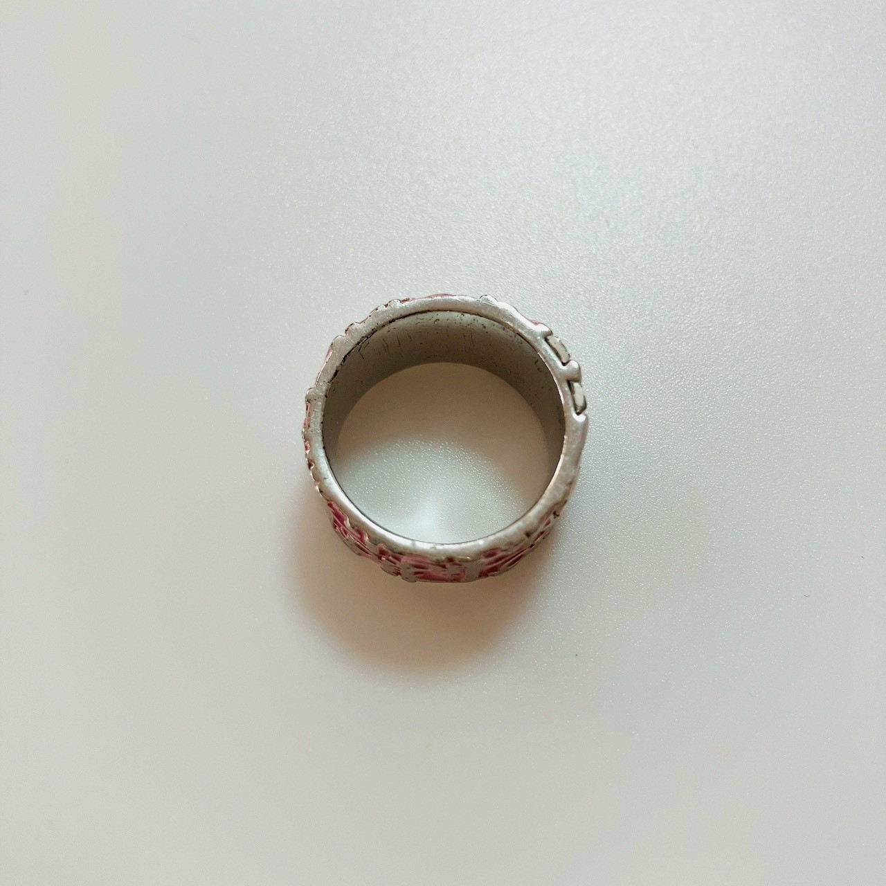 Christian Dior Trotter Pink Silver Ring Japan Import Size 5 US