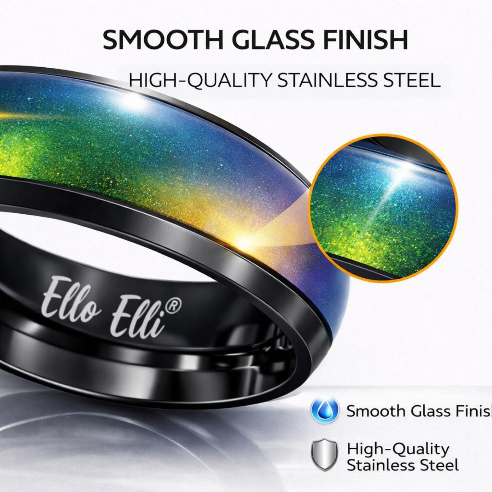 Mood Ring Band Stainless-Steel by Ello Elli™ (Free Shipping!)