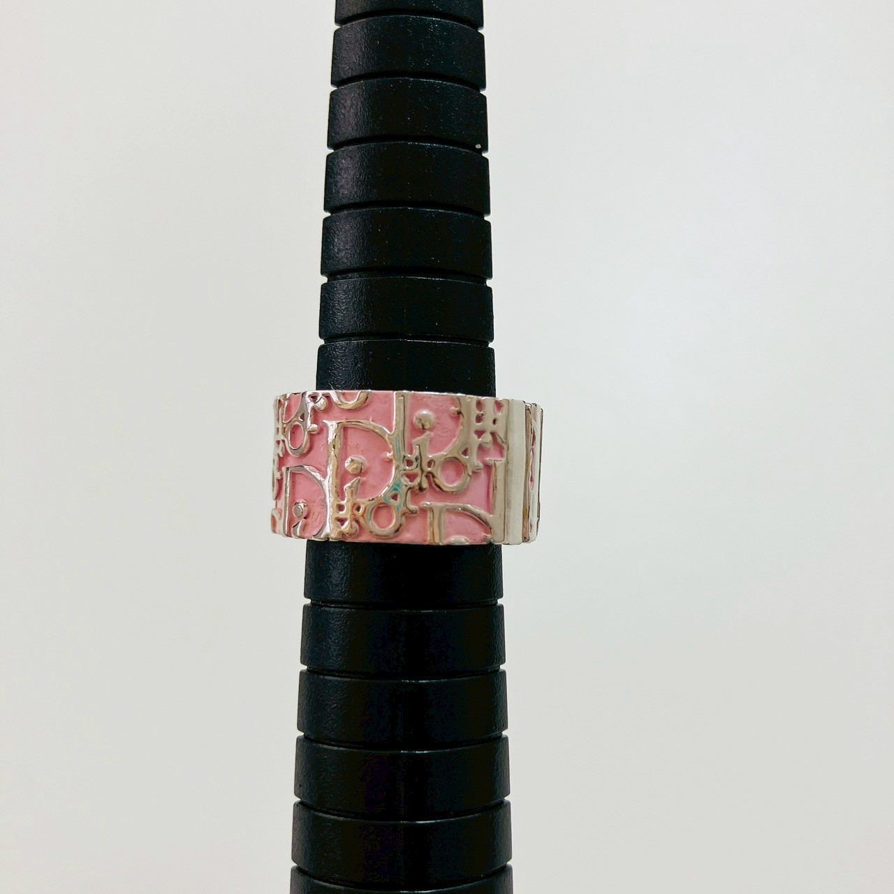 Christian Dior Trotter Pink Silver Ring Japan Import Size 5 US