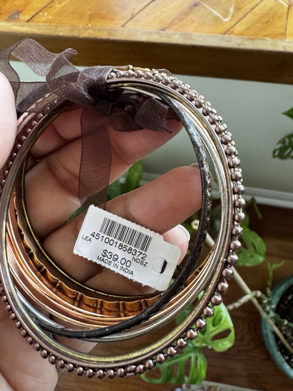 Chico’s Stackable Multicolor Mixed Metal Bangle Bracelet Set Slip-On, No Stone