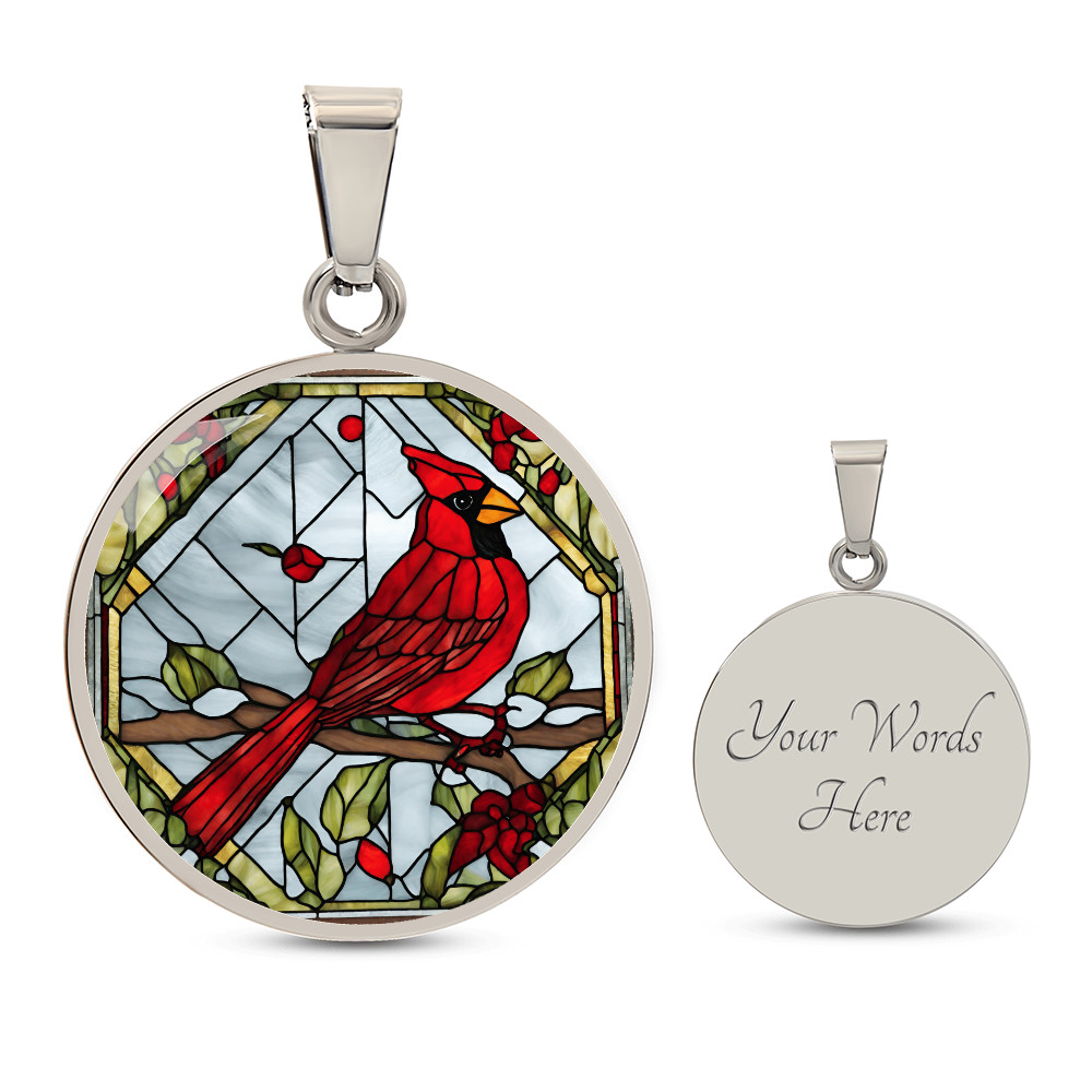 Cardinal Engraved Necklace – Personalized Gift for Any Occasion