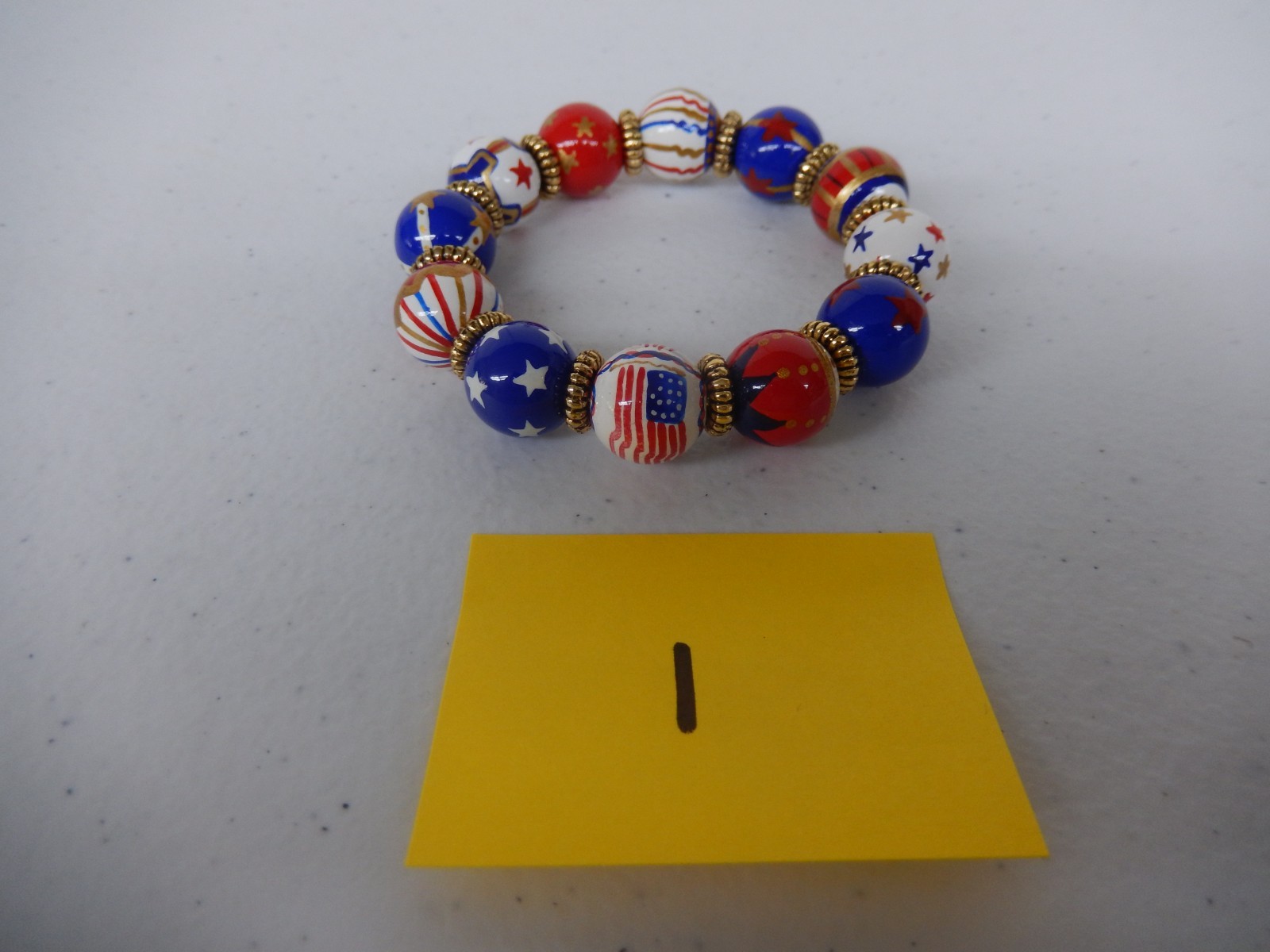 Patriotic Red White Blue Bead Bracelets – YOU PICK (See Description)