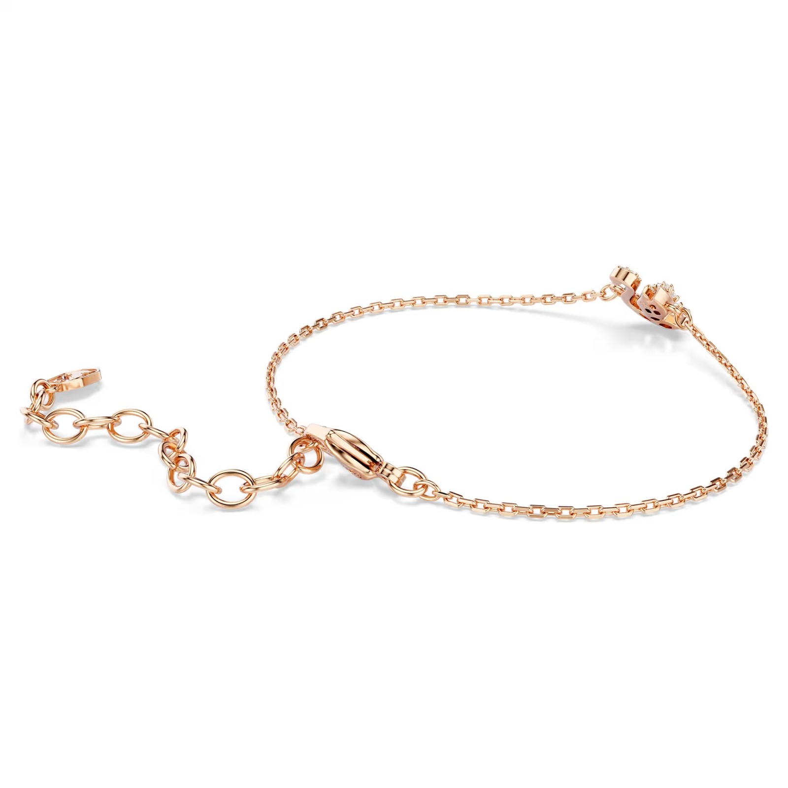 Swarovski Swan Bracelet Mixed Cuts, Swan, White, Rose Gold Tone Plated 5738202