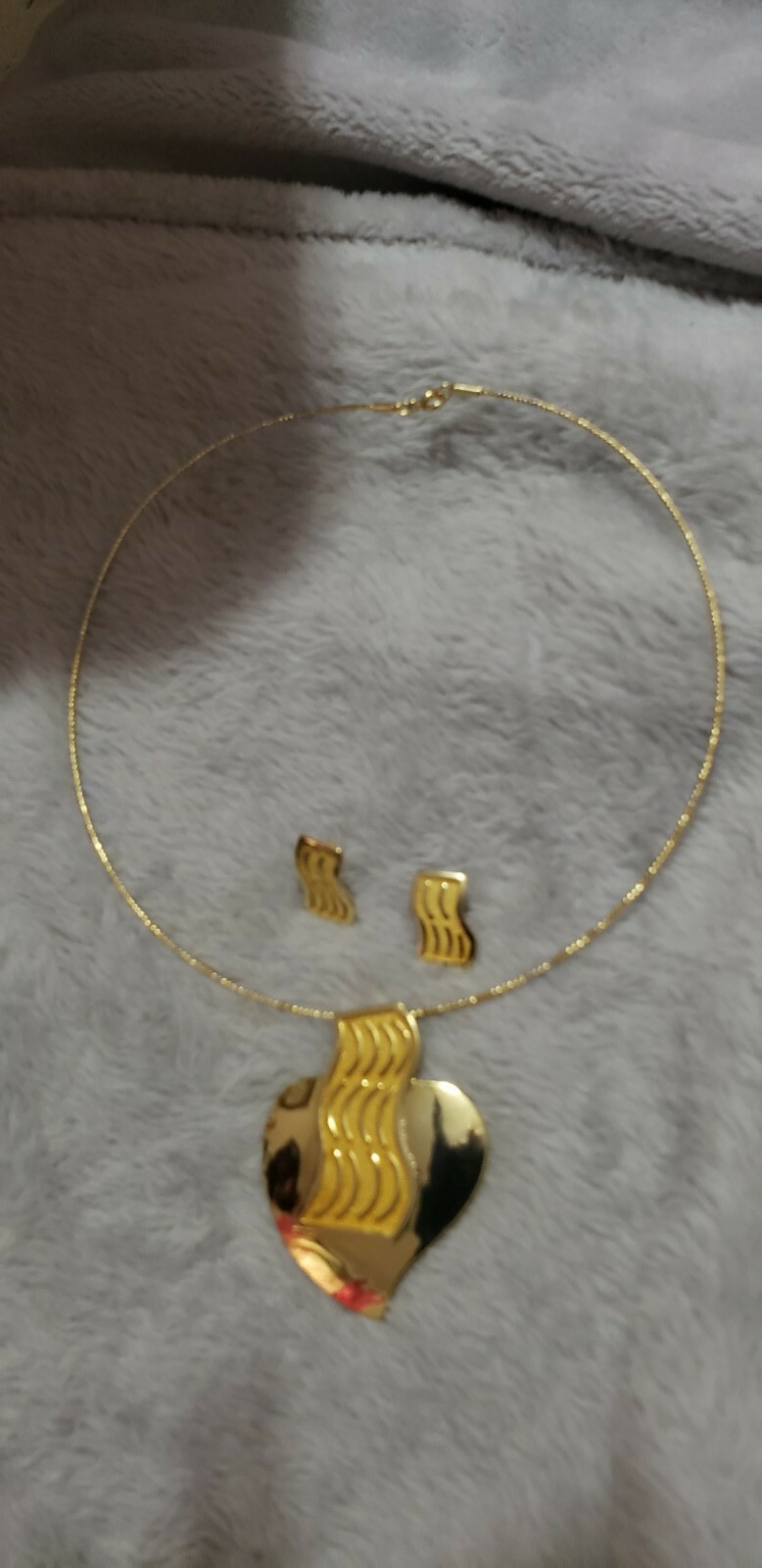 West African Gold Plated Necklace and Earring Sets| Unique and Authentic Jewelry