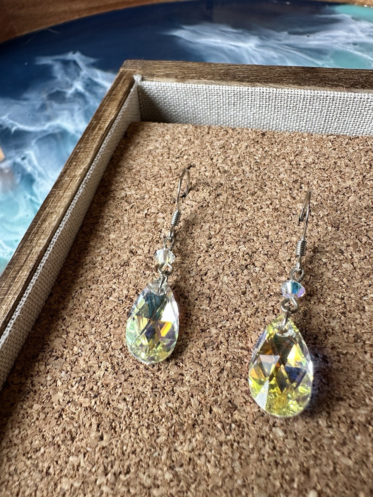Pearl & Crystal Earrings Lot, Silver Tone, Drop/Dangle/Stud, Hook Closure