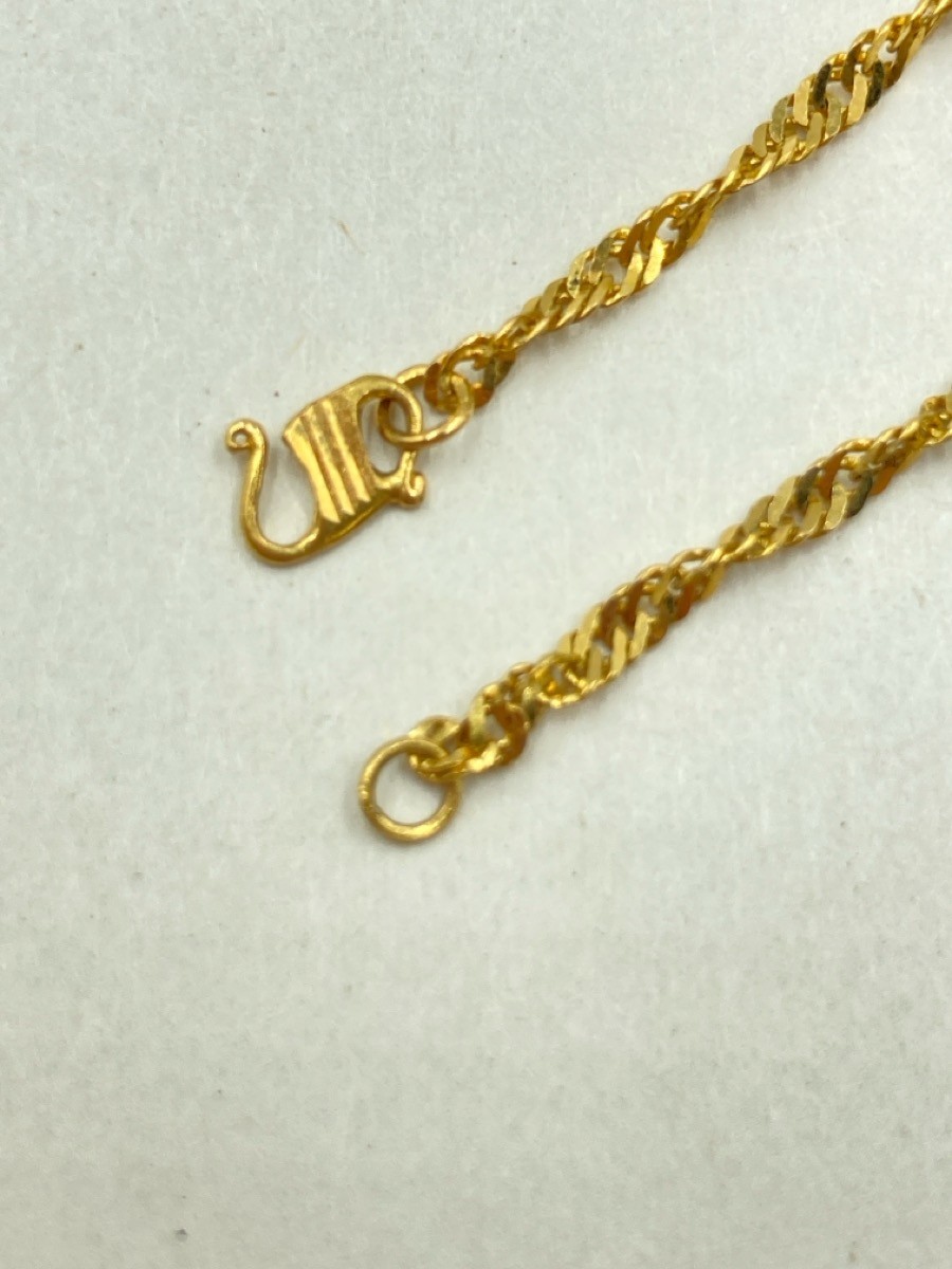 16″ Gold Singapore Chain 22K Yellow Gold 4g (EL1094558)