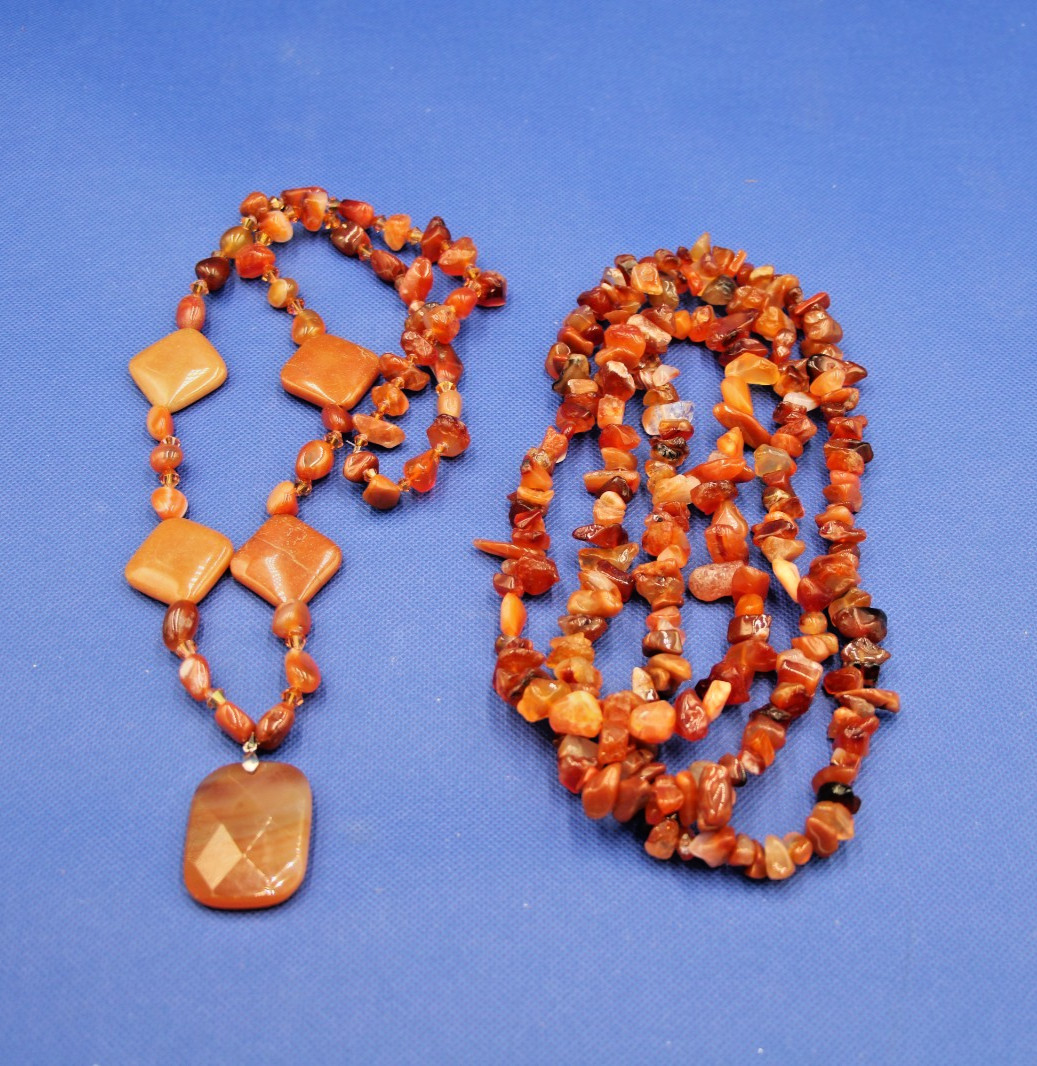 Lot of 2 Quartz Necklaces