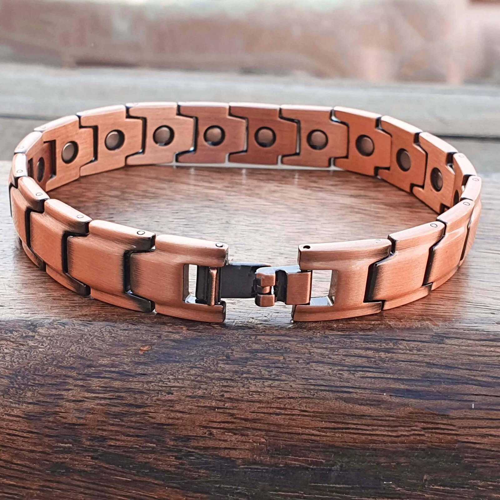 Men’s Bracelet Magnetic Therapy Arthritis Pain Relief Pure Solid Copper Bangle