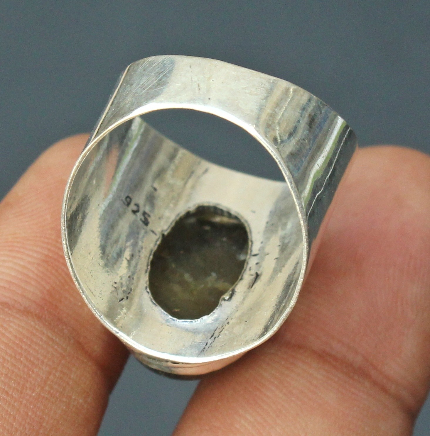 Labradorite 925 Sterling Silver Band& Statement Ring Handmade Ring All Size