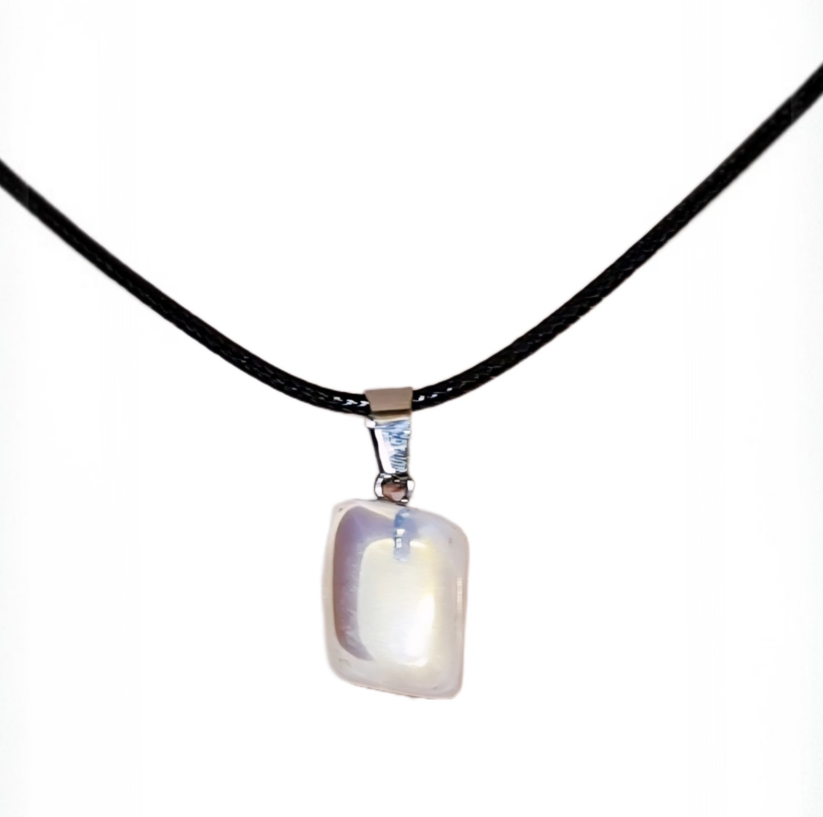 Opalite Healing Crystal Pendant Adjustable Necklace! Free Shipping!!