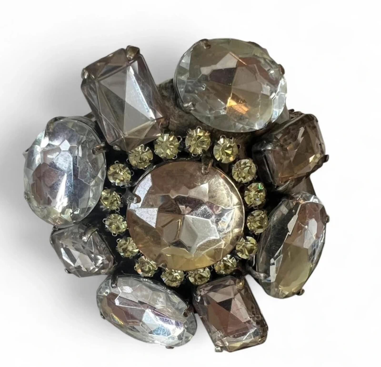 Statement Vintage Rhinestone Cuff Bracelet