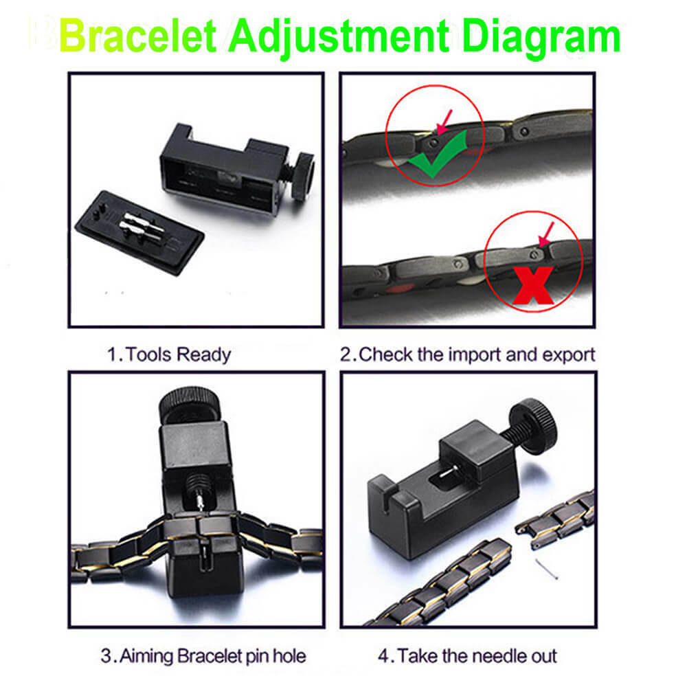 Classic Solid Copper Magnetic Bracelet Men Arthritis Pain Relief Stress Antique