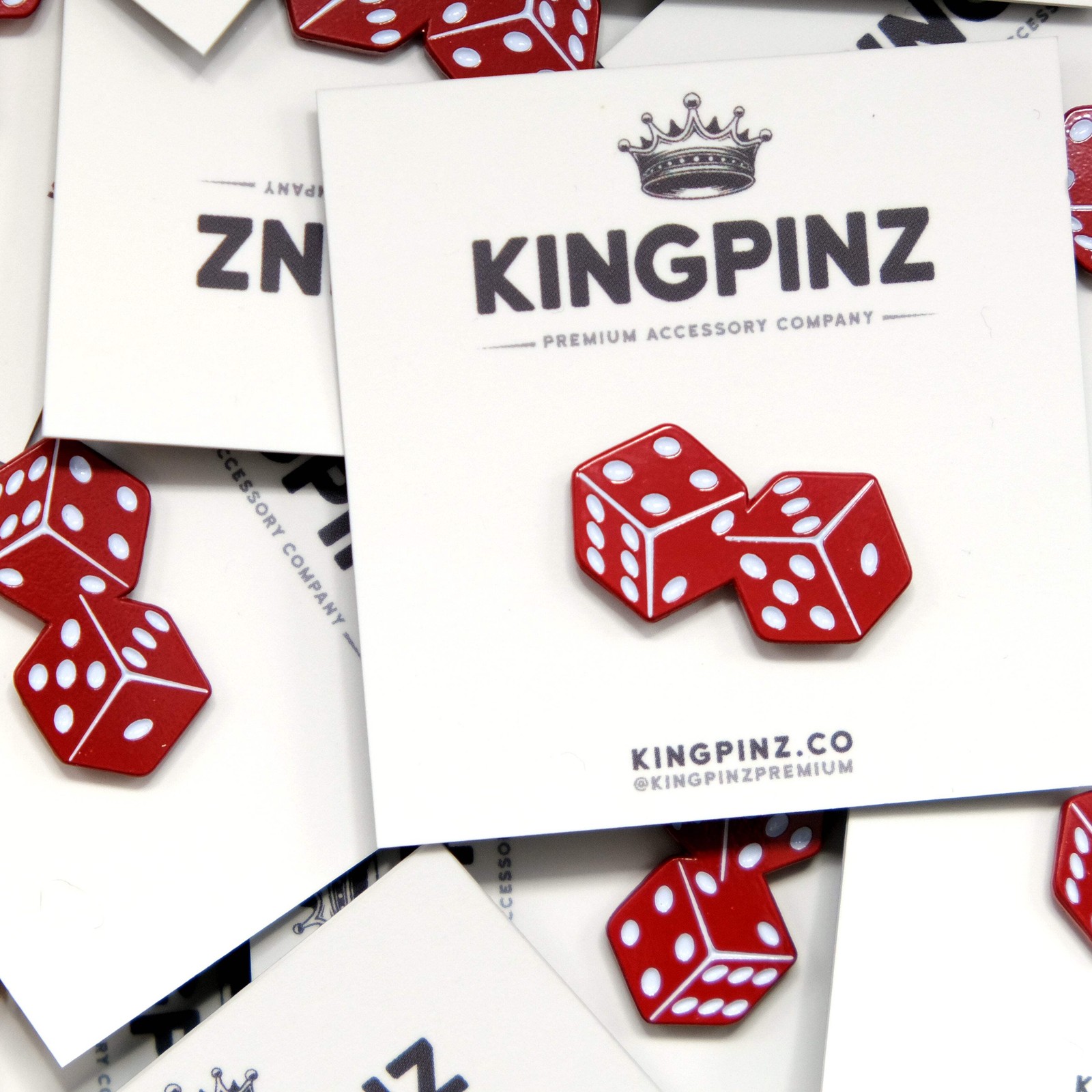 Dice Lapel Pin – Red