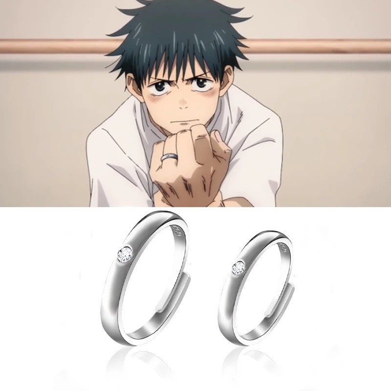 Jujutsu Kaisen Yuta Okkotsu Ring Anime Cosplay Adjustable Couple Ring Gift