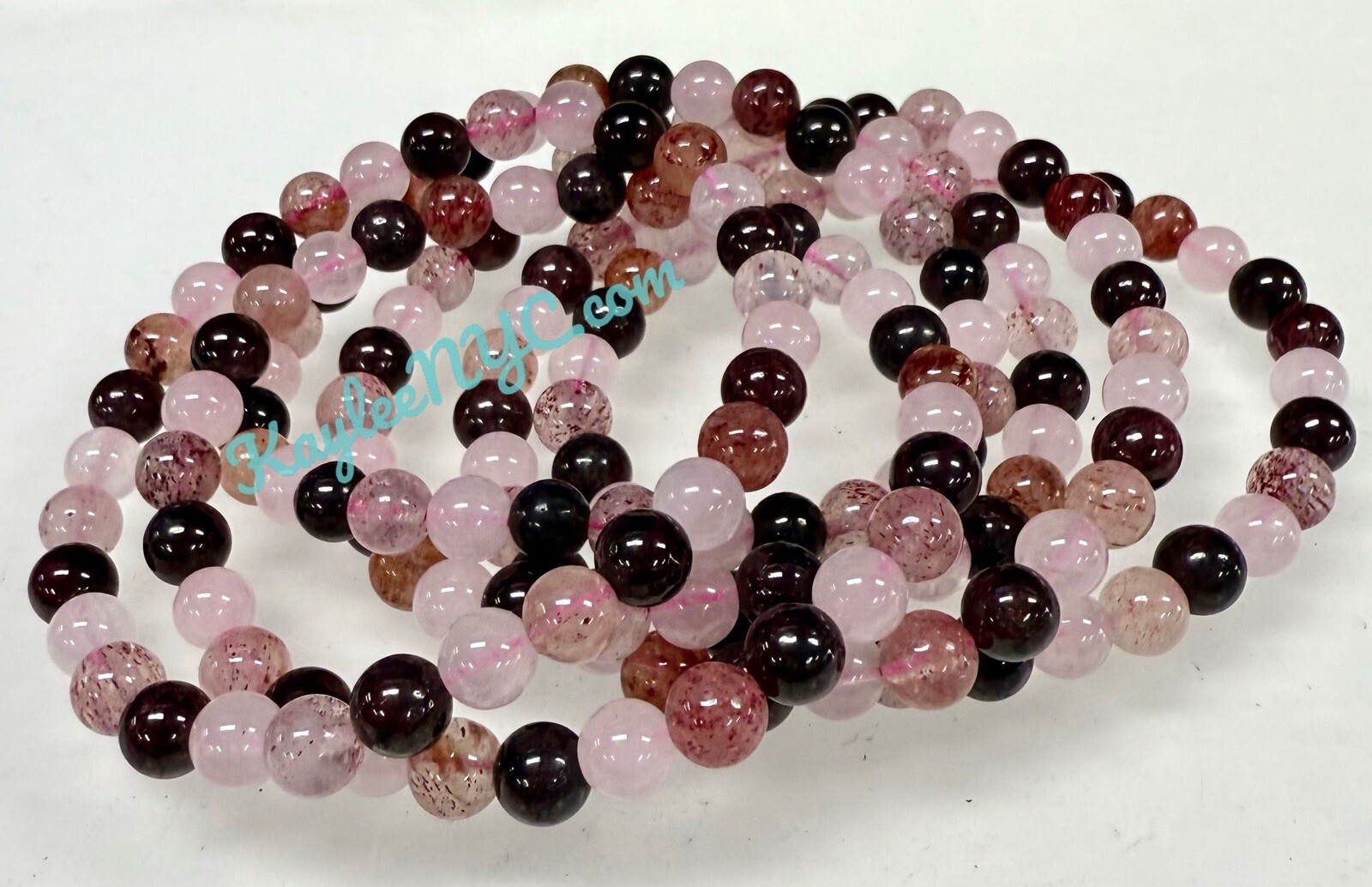 Wholesale 6 Pcs Natural Heart Chakra 6mm 7.5” Crystal Stretch Bracelet