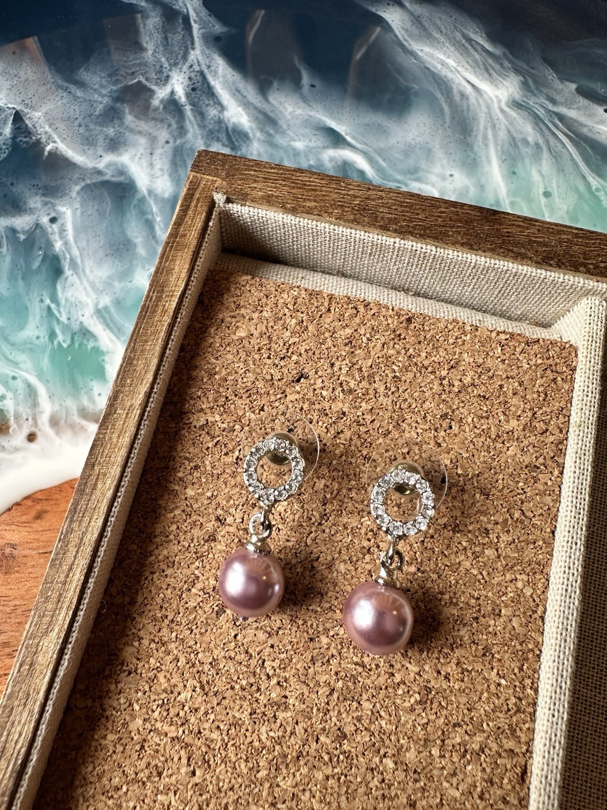 Pearl & Crystal Earrings Lot, Silver Tone, Drop/Dangle/Stud, Hook Closure