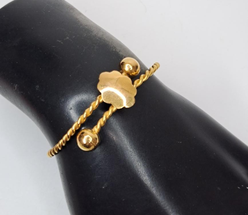 Twist Bangle Bracelet 22K Yellow Gold 7.3dwt (TC4032858)