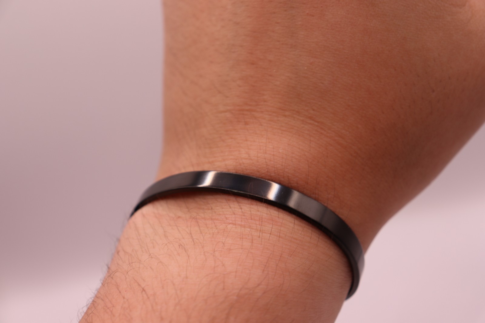 Bracelet Cuff Black Color Unisex Fashion Jewelry Everyday Elegant Meaningful Gif