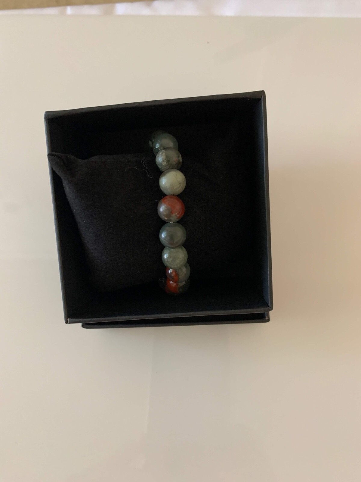 Large 12mm Rare African Bloodstone bracelet Healing Bracelet Yoga bracelet women