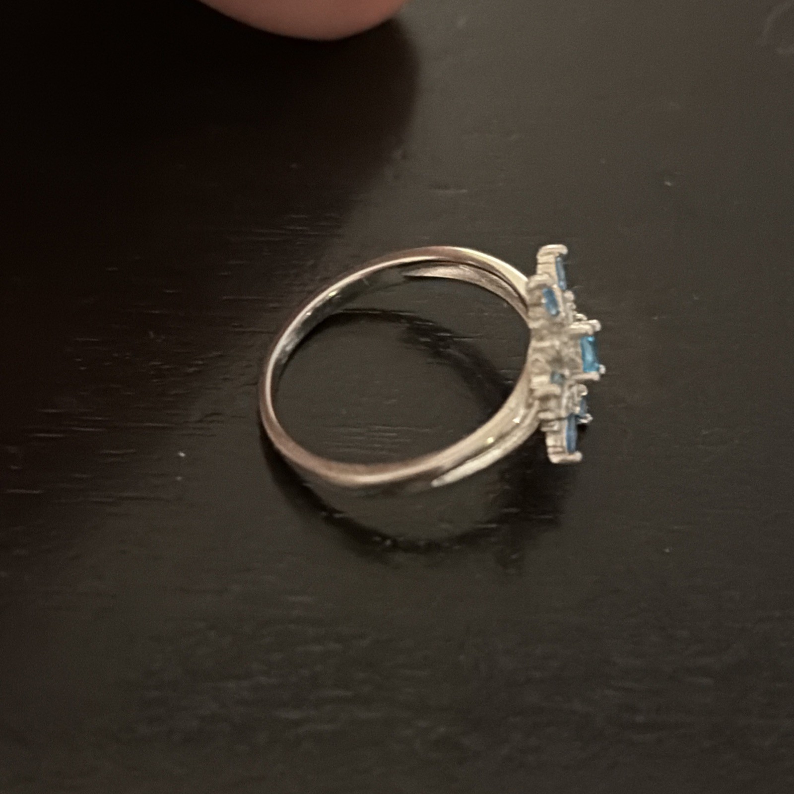 RYZE Coastal Crush CZ White Frost CZ Snowflake Ring 925 Sterling Silver Sz 9