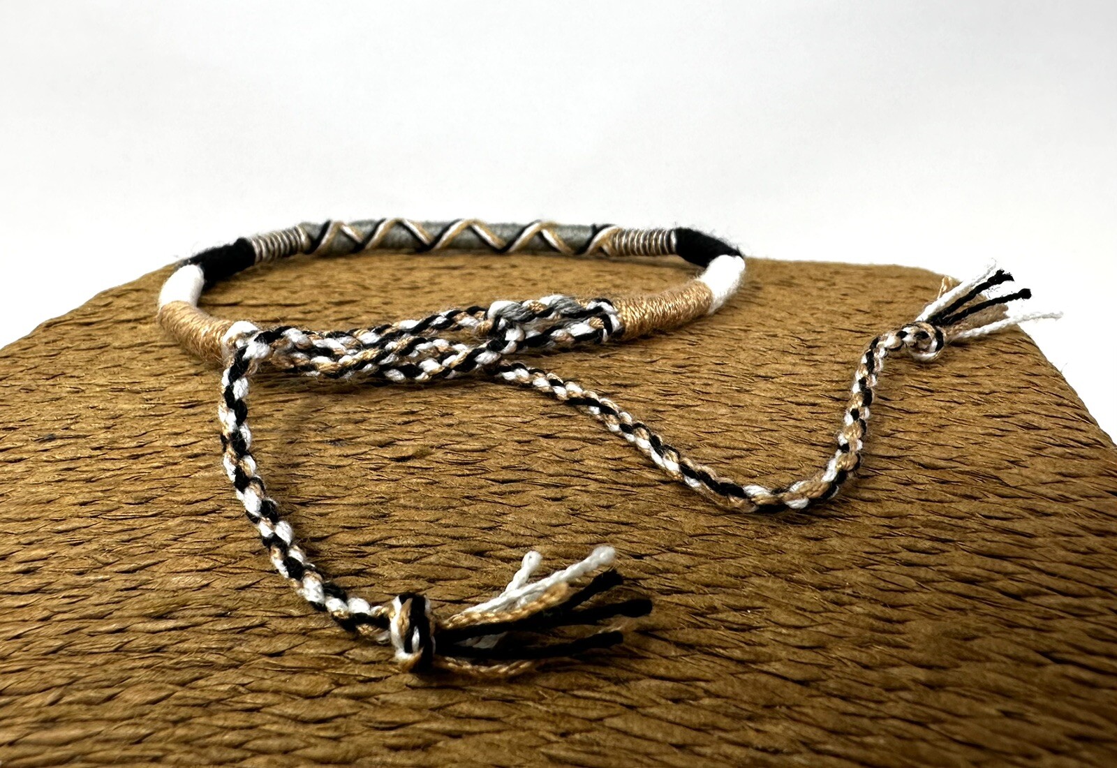 Adjustable Earthy Colors Braided Bracelet | Unisex Boho Style | Cotton Cord 6″-9