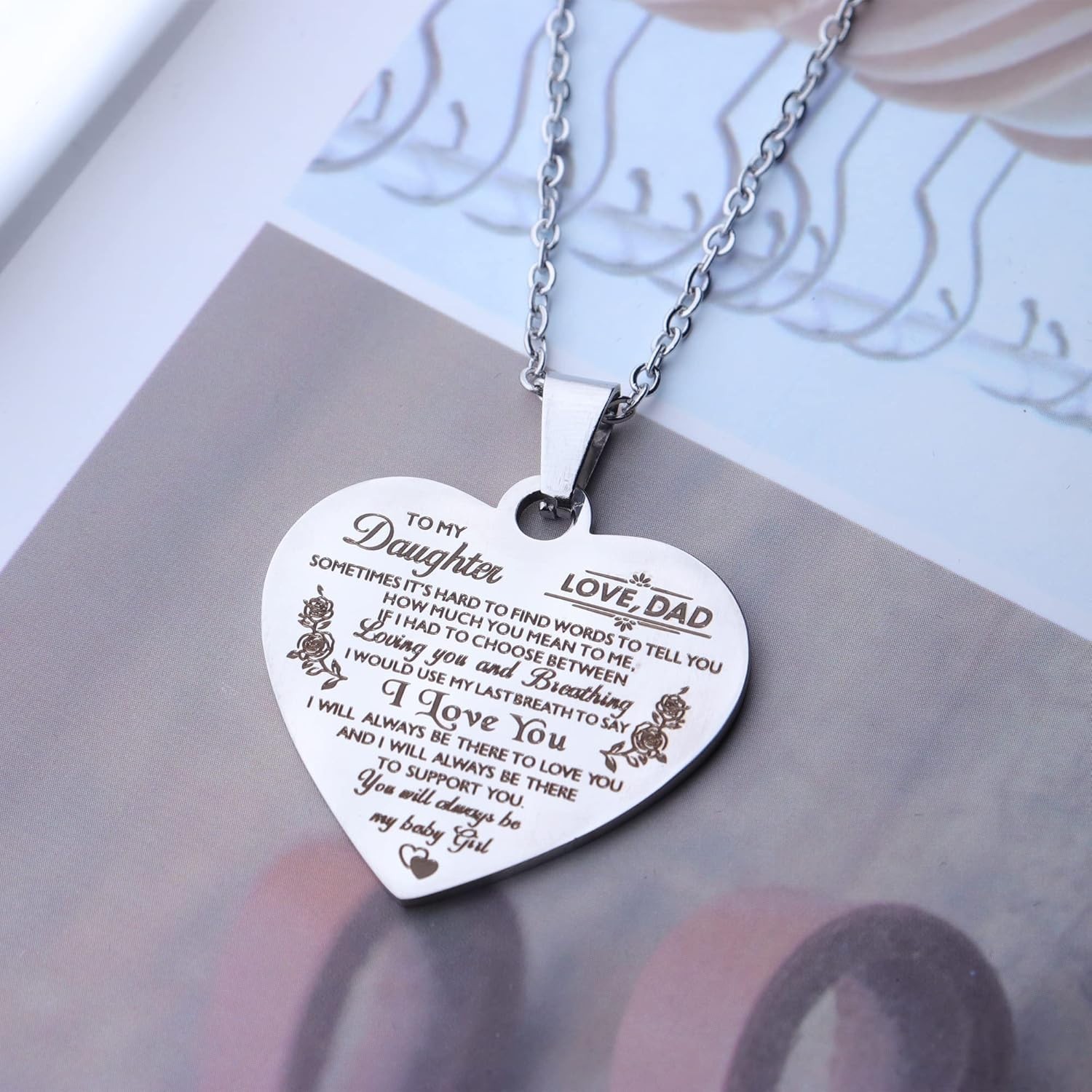 316L Stainless Steel Heart Necklace for Girls – Meaningful Gift for Any Occasion