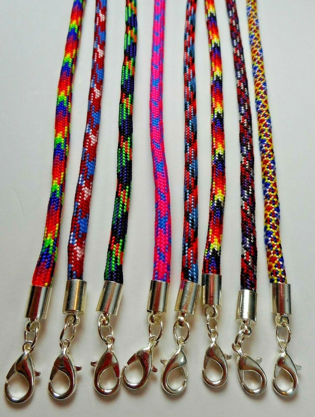 Braided Choker Necklaces Bracelets Anklets Silver Lobster Clasp Lightweight 4mm