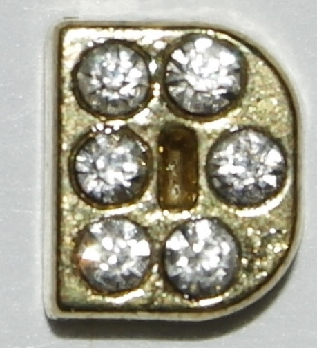Letters with Clear Stones Floating Charms – Yes will Fit in Most Lockets