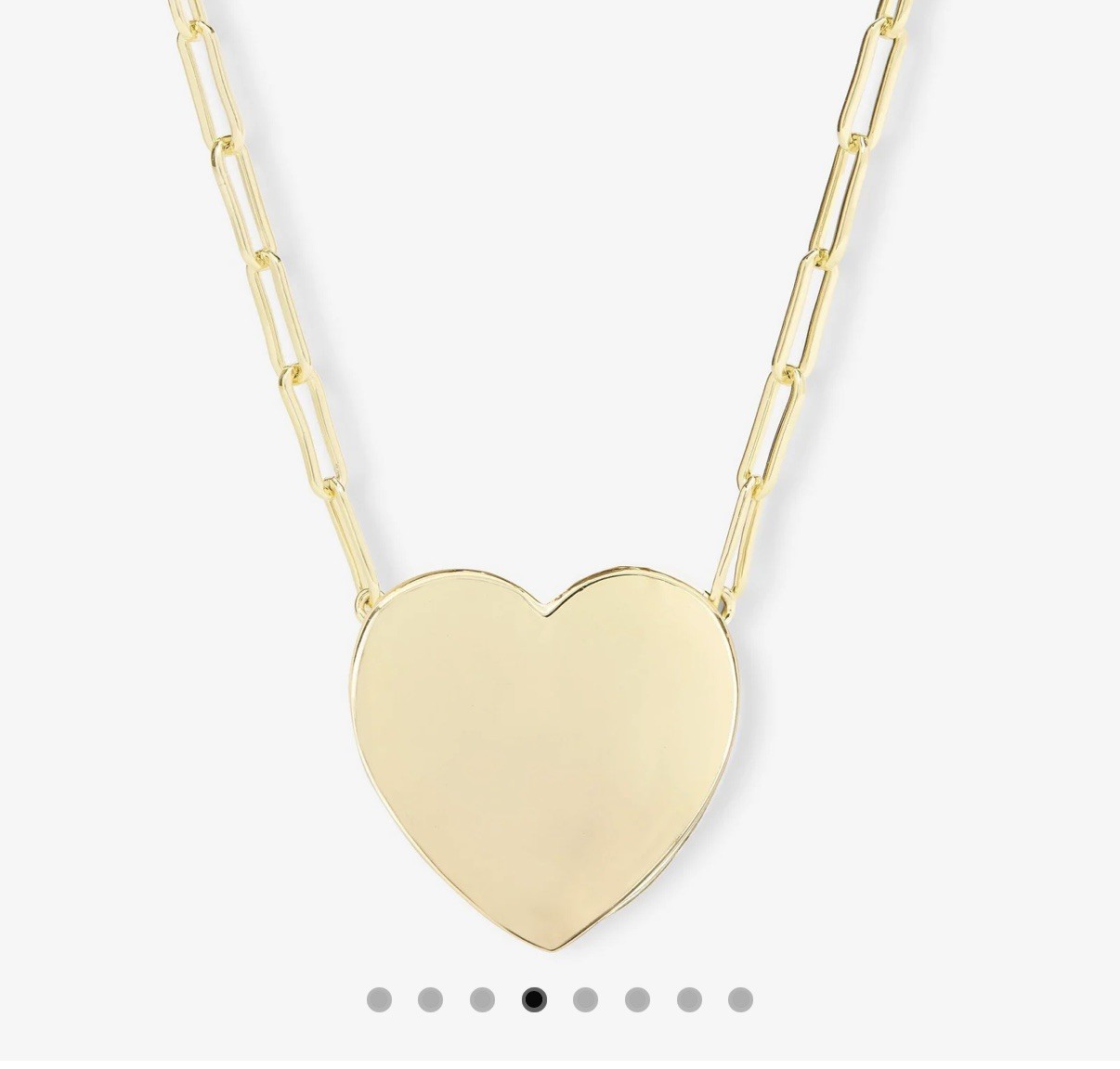 Melinda Maria Limited Edition Reversible Anniversary Heart Tag Necklace Gold