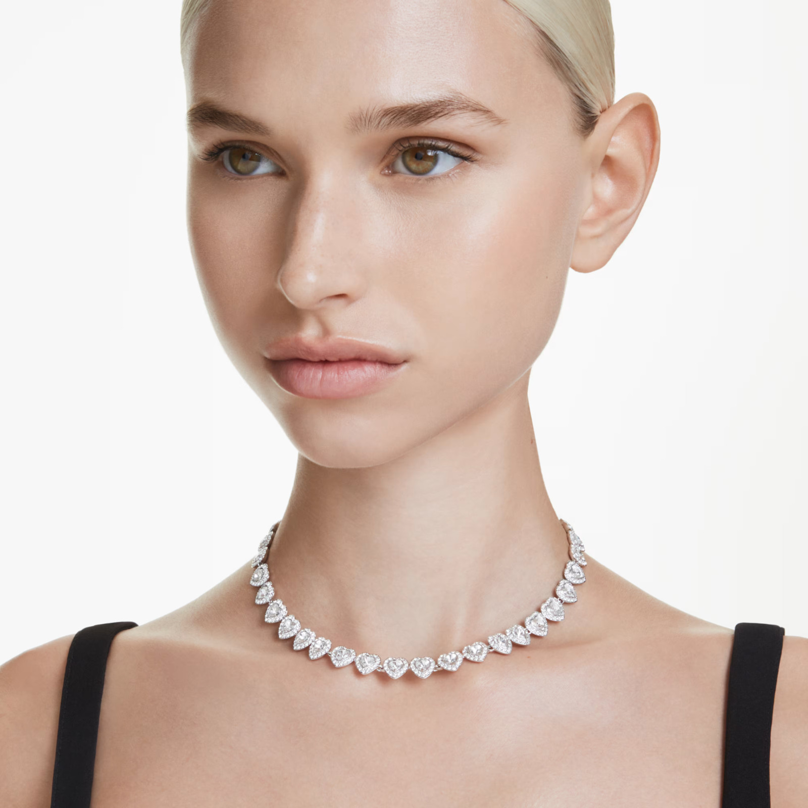 Ariana Grande x Swarovski necklace Mixed cuts, Heart, White – SALE