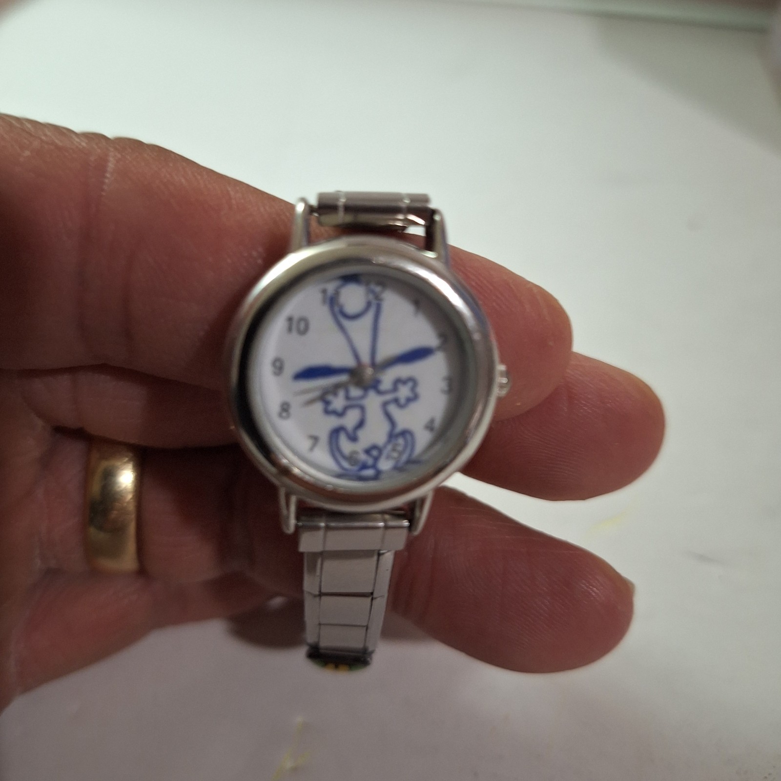 Snoopy Enamil Charms Casa D’Oro Watch Uberry Stainless Works New Battery Vintage