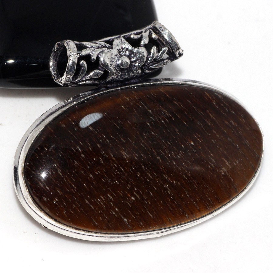 Tiger Eye, Rose Quartz 2 Pcs Pendant Set | Combo Set 1.4|1.4″ JW
