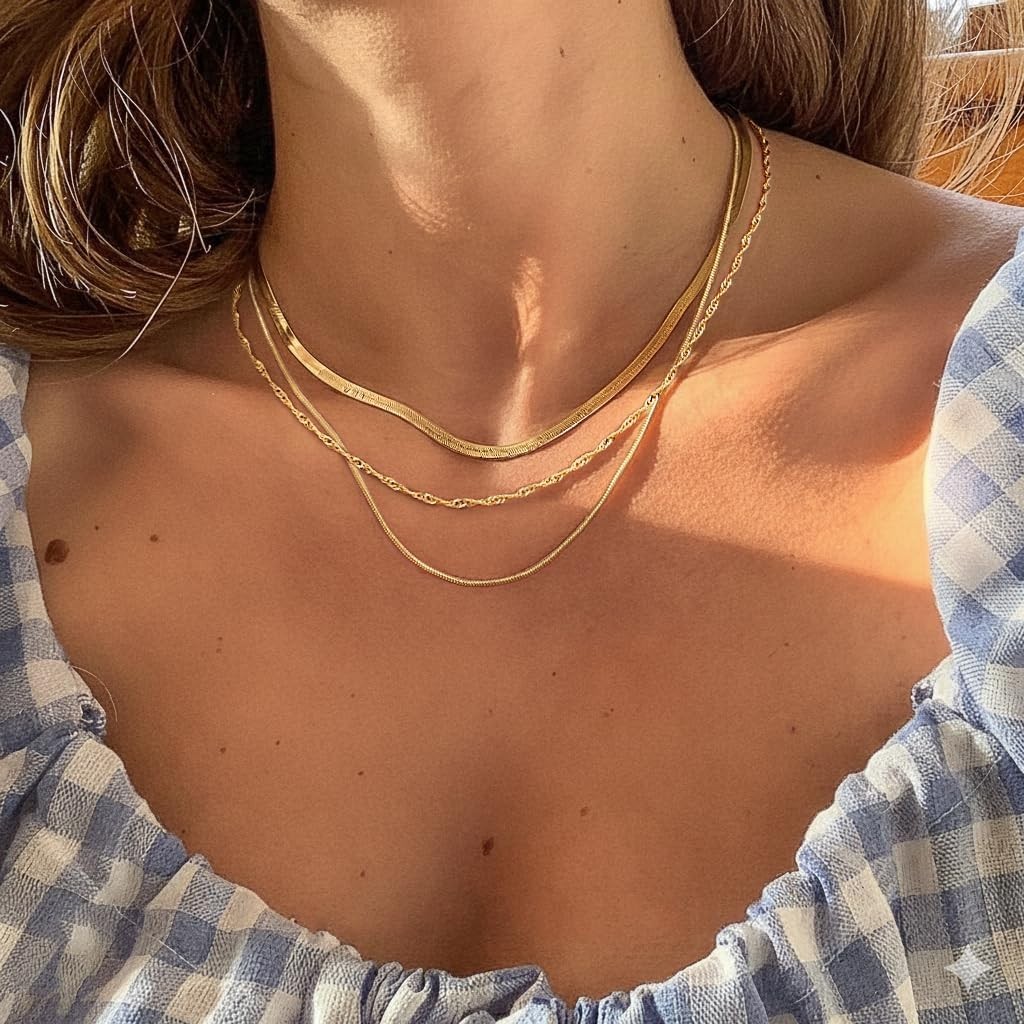 Luxury Tarnish-Free 14k Gold Plated Jewelry Set – Perfect Gift for Any Occasion
